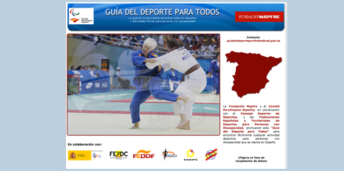 SE PRESENTA LA ÃâGU&Iacute;A DEL DEPORTE PARA TODOSÃâ, UN BUSCADOR ON LINE DE ACTIVIDADES DEPORTIVAS PARA PERSONAS CON DISCAPACIDAD