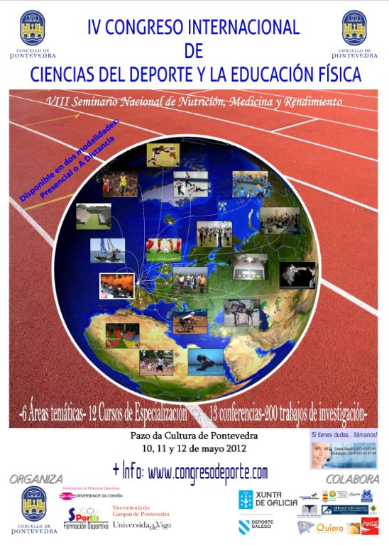 IV CONGRESO INTERNACIONAL DE CIENCIAS DEL DEPORTE Y LA EDUCACI&Oacute;N F&Iacute;SICA DE PONTEVEDRA