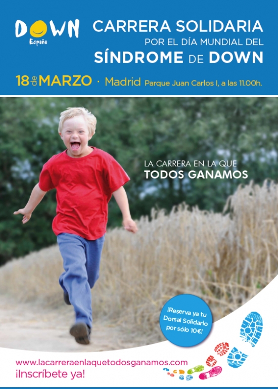 I CARRERA POR EL D&Iacute;A MUNDIAL DEL S&Iacute;NDROME DE DOWN