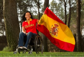 Teresa Perales, abanderada de Espa&ntilde;a en la inauguraci&oacute;n de los Juegos Paral&iacute;mpicos de Londres 2012 