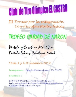 III TROFEO CIUDAD DE NAR&Oacute;N DE TIRO OL&Iacute;MPICO