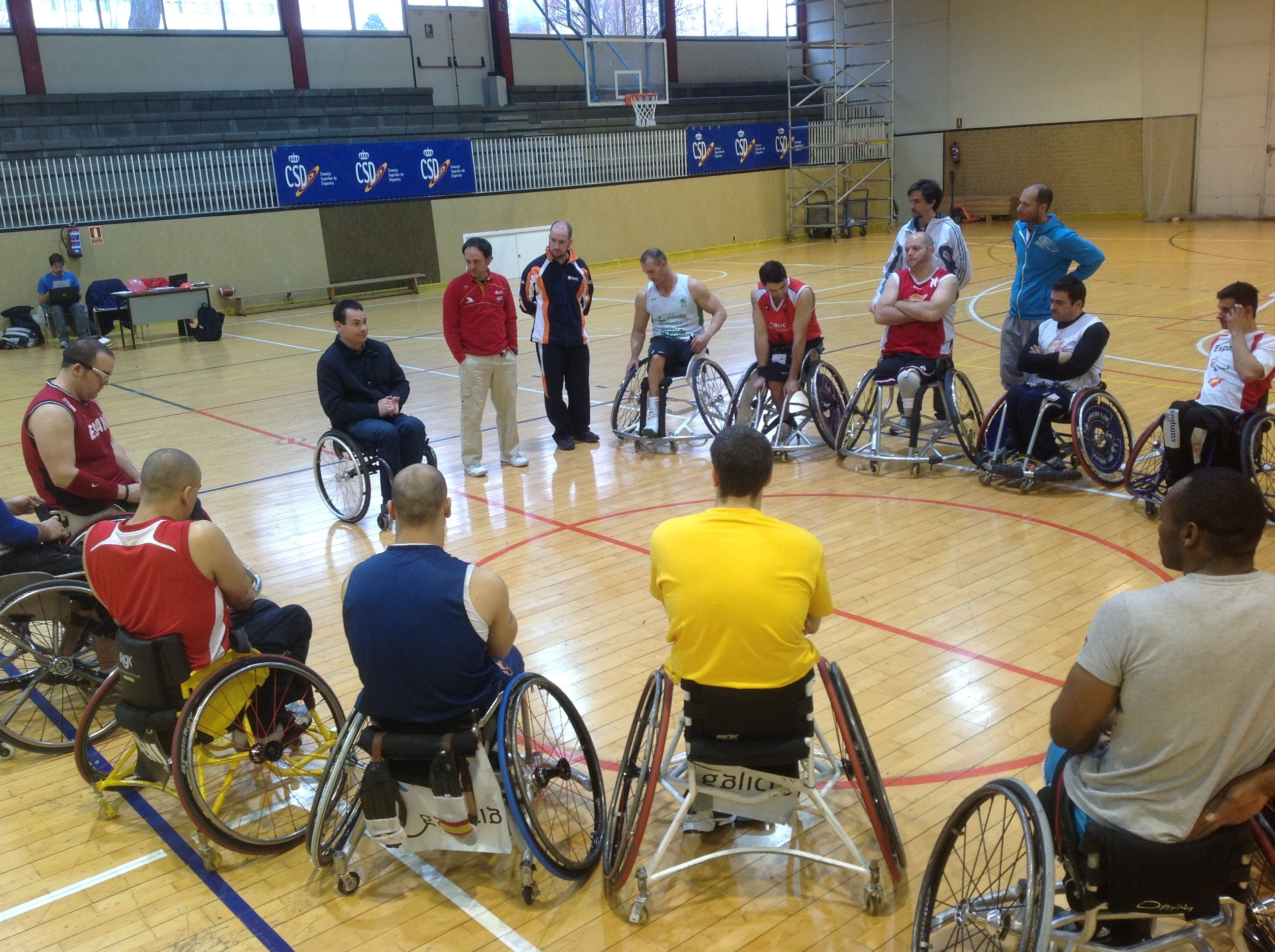 EMPIEZA LA PRIMERA CONCENTRACI&Oacute;N DE LA SELECCI&Oacute;N ESPA&Ntilde;OLA MASCULINA DE BALONCESTO EN SILLA DE RUEDAS, CON LA VISITA DE D. JOSE ALBERTO &Aacute;LVAREZ, PRESIDENTE DE LA FEDDF.
