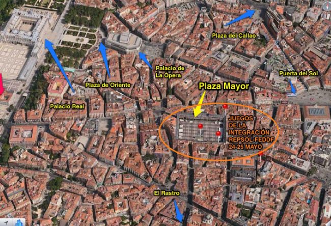 LA FEDDF Y FUNDACI&Oacute;N REPSOL REALIZAR&Aacute;N LOS JUEGOS DE LA INTEGRACI&Oacute;N EN LA PLAZA MAYOR DE MADRID LOS D&Iacute;AS 24 Y 25 DE MAYO.