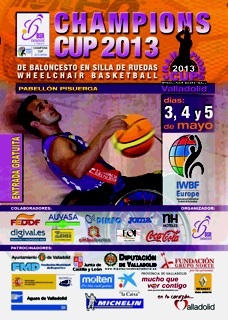 VALLADOLID SER&Aacute; LA CIUDAD QUE ALBERGAR&Aacute; DEL 3 AL 5 DE MAYO LA CHAMPIOS CUP DE BALONCESTO EN SILLA DE RUEDAS. LA COMPETICI&Oacute;N DE CLUBS M&Aacute;S IMPORTANTE A NIVEL INTERNACIONAL.