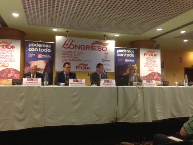 CON LA PRESENCIA DE LAS AUTORIDADES Y DEL PRESIDENTE DE LA FEDERACI&Oacute;N ESPA&Ntilde;OLA DE DEPORTES DE PERSONAS CON DISCAPACIDAD FISICA, QUEDABA INAUGURADO AYER EL III CONGRESO NACIONAL DEL DEPORTE DE PERSONAS CON DISCAPACIDAD F&Iacute;SICA - FEDDF.  