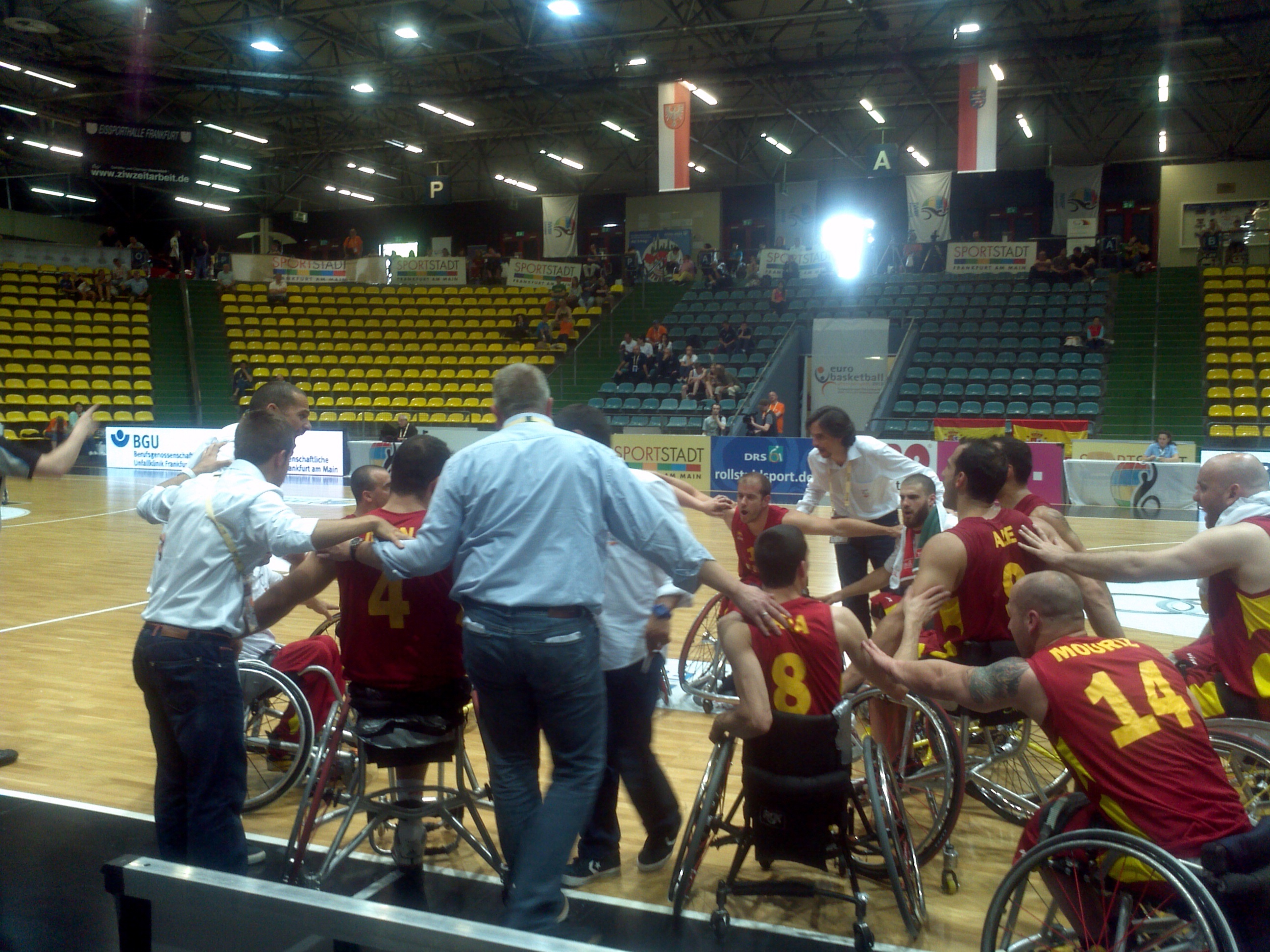 LA SELECCI&Oacute;N ESPA&Ntilde;OLA MASCULINA DE BALONCESTO EN SILLA DE RUEDAS VENCE A ITALIA Y DISPUTAR&Aacute; EL MUNDIAL DEL A&Ntilde;O QUE VIENE EN KOREA. MA&Ntilde;ANA JUEGA LAS SEMIFINALES FRENTE A  GRAN BRETA&Ntilde;A.