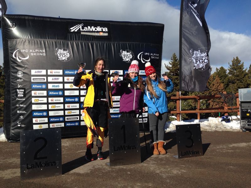 GRAN ACTUACI&Oacute;N DE LOS ESQUIADORES DE LA FEDDF , &Uacute;RSULA PUEYO Y OSCAR ESPALLARGAS EN EL IPCAS RACE QUE ACABA DE FINALIZAR Y PRIMERAS DECLARACIONES ANTES DE INICIAR LA COPA DE EUROPA EN LA MOLINA