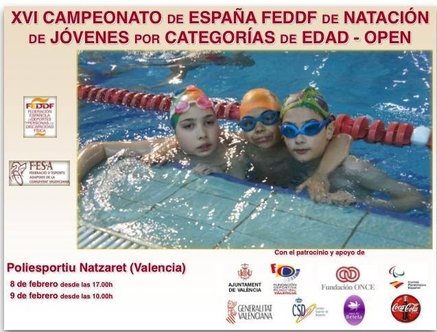 PRESENTAMOS EL VIDEO OFICIAL DEL XVI CTO DE ESPA&Ntilde;A FEDDFDE NATACI&Oacute;N DE J&Oacute;VENES POR CATEGOR&Iacute;AS DE EDAD - OPEN , 8 Y 9 DE FEBRERO EN VALENCIA.