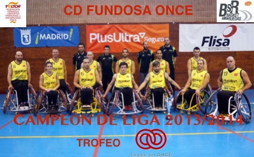 EL CD FUNDOSA ONCE, SE PROCLAMA CAMPE&Oacute;N DE LIGA DE BALONCESTO EN SILLA DE RUEDAS, 2013/2014.