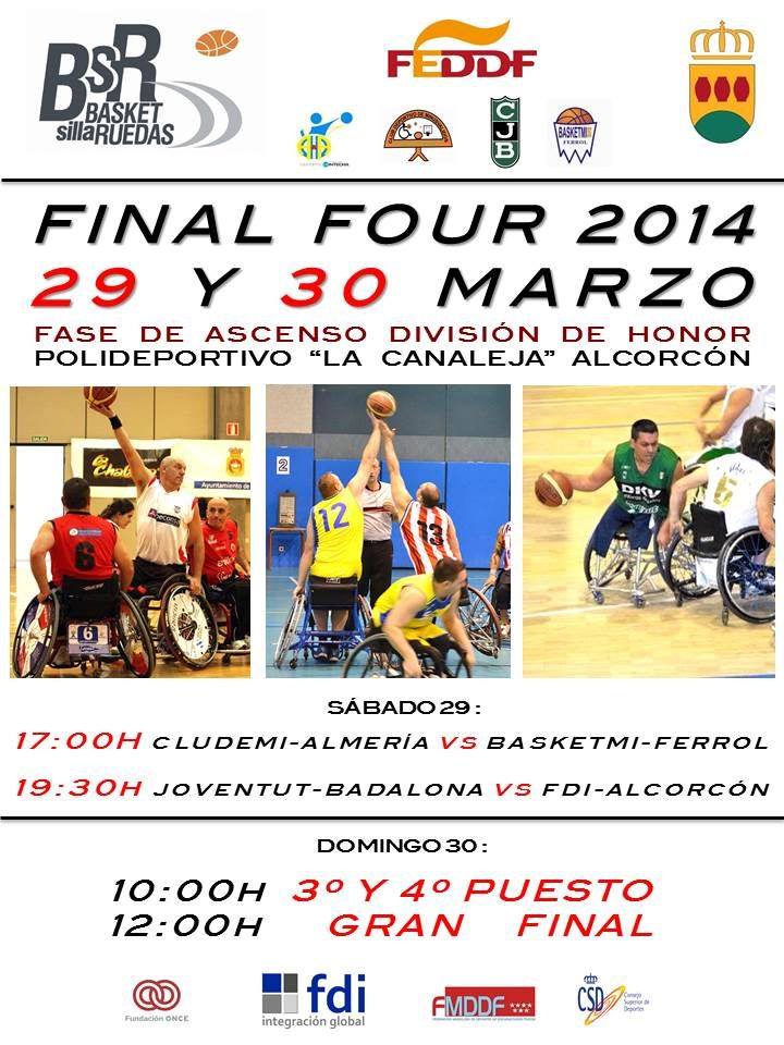 ALCORC&Oacute;N SER&Aacute; ESTE FIN DE SEMANA , LA CAPITAL ESPA&Ntilde;OLA DEL BALONCESTO EN SILLA DE RUEDAS CON LOS CUATRO MEJORES EQUIPOS DE LA PRIMERA DIVISI&Oacute;N QUE LUCHAR&Aacute;N POR LAS DOS PLAZAS DE ASCENSO A DIVISI&Oacute;N DE HONOR Y EL GANADOR DISPUTAR&Aacute; LA COPA DEL REY.