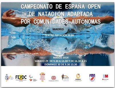 	DIEZ NADADORES PROCEDENTES DE LA FEDDF, CONSIGUEN MARCAS M&Iacute;NIMAS PARA EL EUROPEO QUE SE DISPUTAR&Aacute; DEL 4 AL 10 DE AGOSTO EN LA LOCALIDAD HOLANDES DE EINDHOVEN, DURANTE LA CELEBRACI&Oacute;N DEL PASADO FIN DE SEMANA DEL CTO DE ESPA&Ntilde;A DE NATACI&Oacute;N ADAPTADA POR