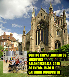 LA EUROZONA DE LA IWBF INFORMA DE LA FECHA Y SEDE DEL SORTEO DE EMPAREJAMIENTOS DE LOS EUROPEOS BSR 2015 EN WORCESTER (G.B.)