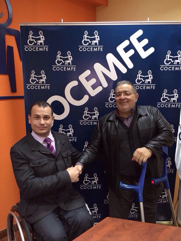 NUESTRO PRESIDENTE JOS&Eacute; ALBERTO &Aacute;LVAREZ HA ESTADO REUNIDO EN LA SEDE CENTRAL DE COCEMFE CON SU PRESIDENTE MARIO GARC&Iacute;A PARA INICIAR PROYECTOS EN COM&Uacute;N 