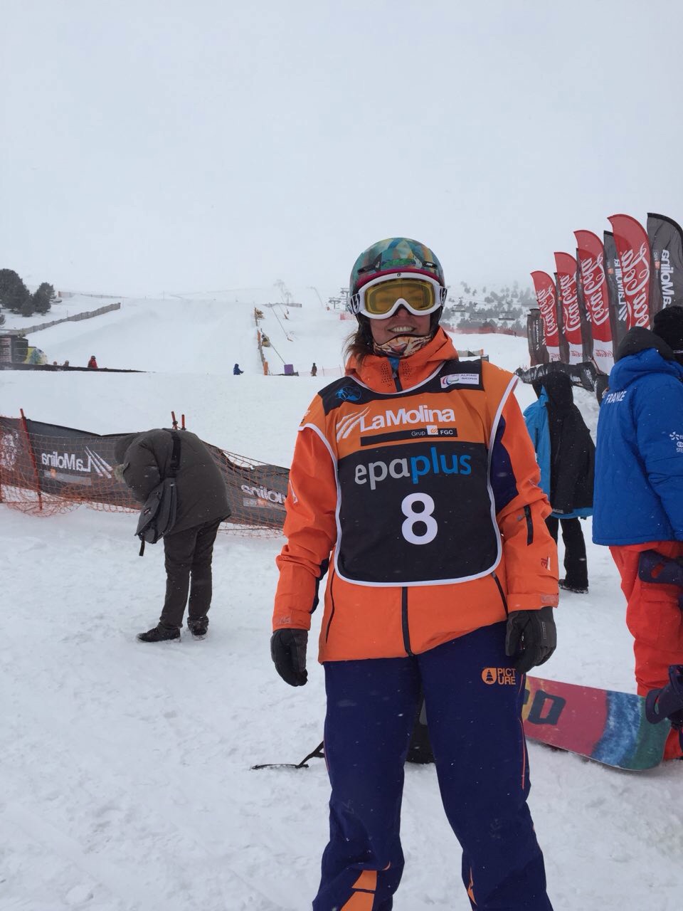 Primera jornada de competici&oacute;n en el Campeonato del mundo IPC de Snowboard que se disputa en la Molina.