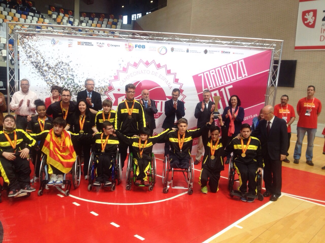 Catalu&ntilde;a se corona en el Campeonato Escolar de Baloncesto en Silla de Ruedas.