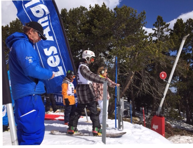 Primera plaza para Astrid Fina en el Campeonato de Francia de Parasnowboard.