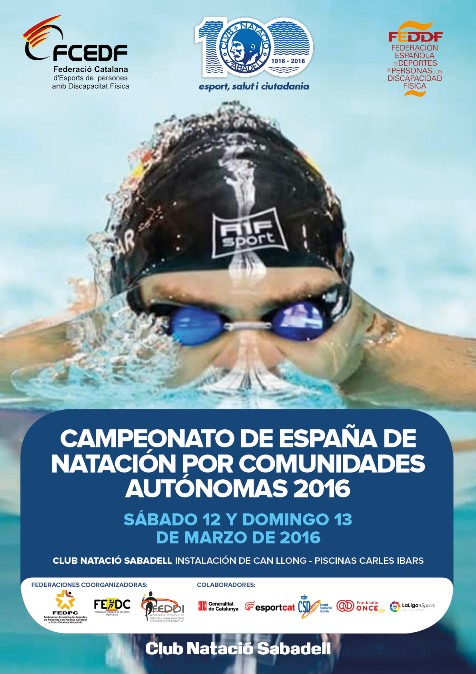 Presentaci&oacute;n del Campeonato de Espa&ntilde;a de Nataci&oacute;n Adaptada por Comunidades Aut&oacute;nomas