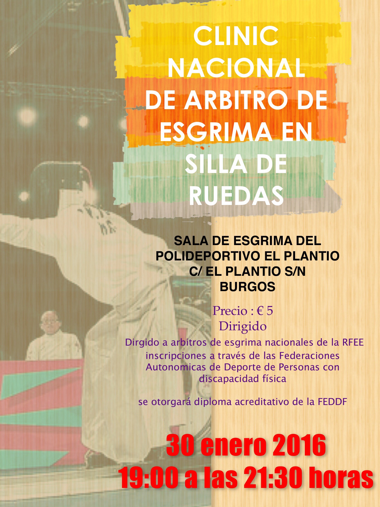 Clinic de &aacute;rbitro de esgrima en silla de ruedas