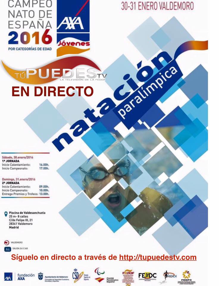 Valdemoro ser&aacute; la capital de la nataci&oacute;n con motivo del Campeonato de Espa&ntilde;a AXA de Nataci&oacute;n Por Categor&iacute;as de Edad