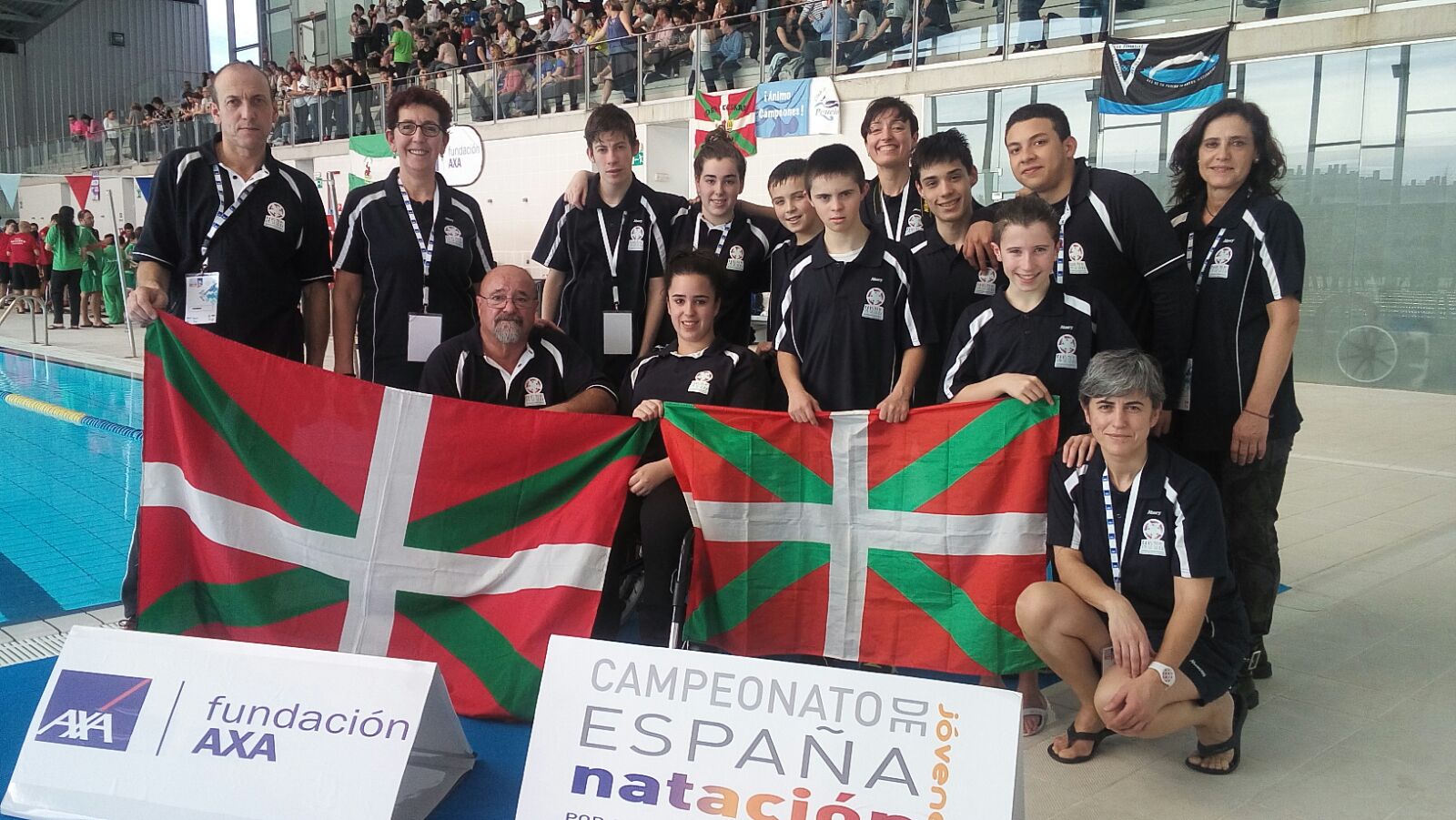    &Eacute;xito del combinado vasco en el campeonato de Espa&ntilde;a AXA de nataci&oacute;n por categor&iacute;a de edad