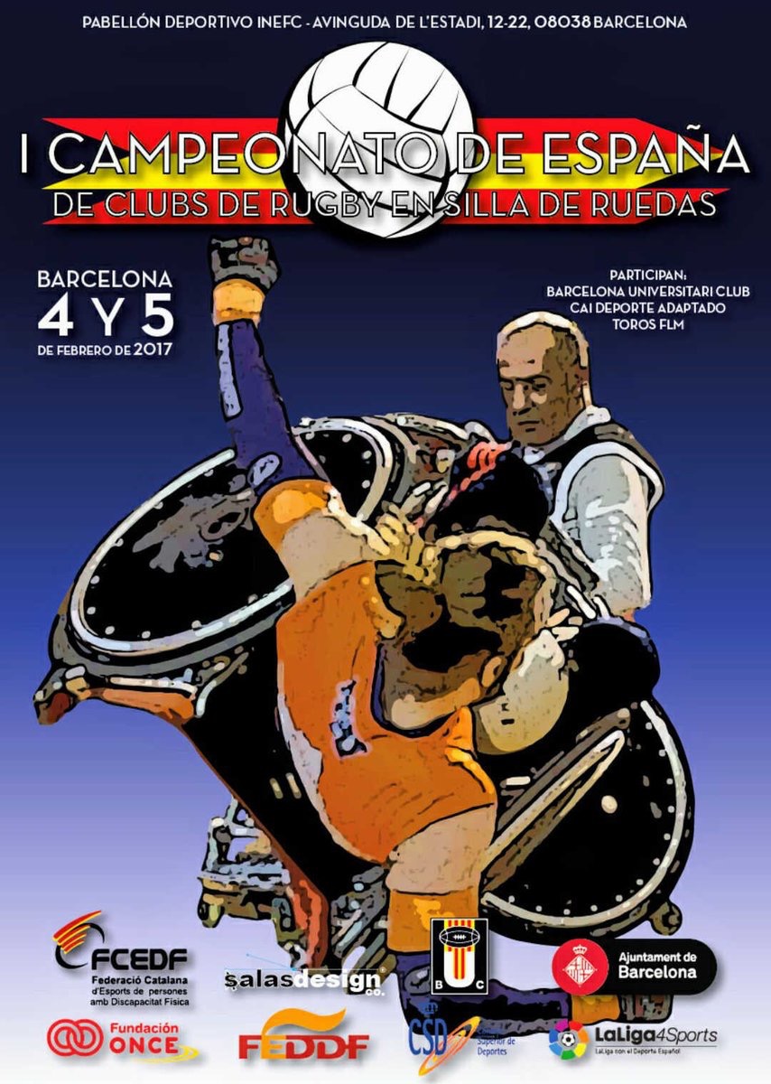 Este fin de semana tendr&aacute; lugar en Barcelona la primera edici&oacute;n del Campeonato de Espa&ntilde;a por clubs de Rugby en Silla de Ruedas