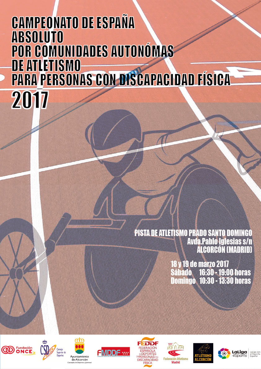 Alcorc&oacute;n alberga este fin de semana el Campeonato de Espa&ntilde;a (Open) de atletismo para Personas con Discapacidad F&iacute;sica