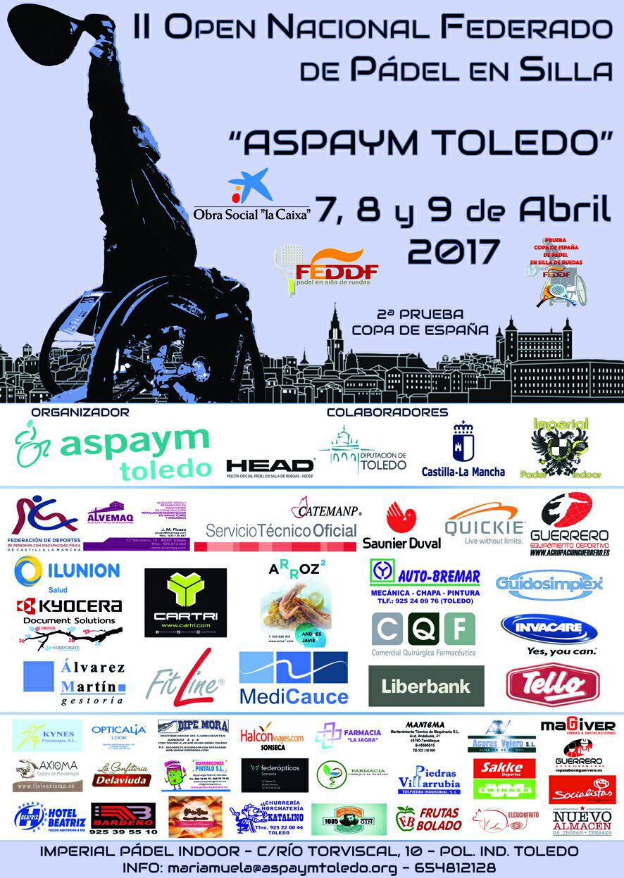 Emoci&oacute;n y encuentros espectaculares nos esperan durante estos d&iacute;as en el II Open de P&aacute;del en Silla de Ruedas ASPAYM TOLEDO