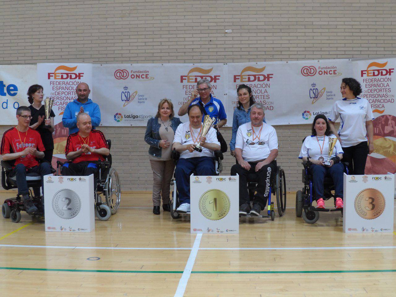 Vasile Agache se impone en la liga nacional de boccia BC4 que se ha disputado en Zaragoza