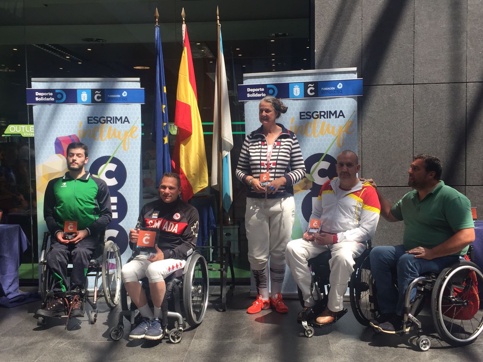 A Coru&ntilde;a alberg&oacute; la primera prueba del Campeonato de Espa&ntilde;a de Esgrima en Silla de Ruedas.