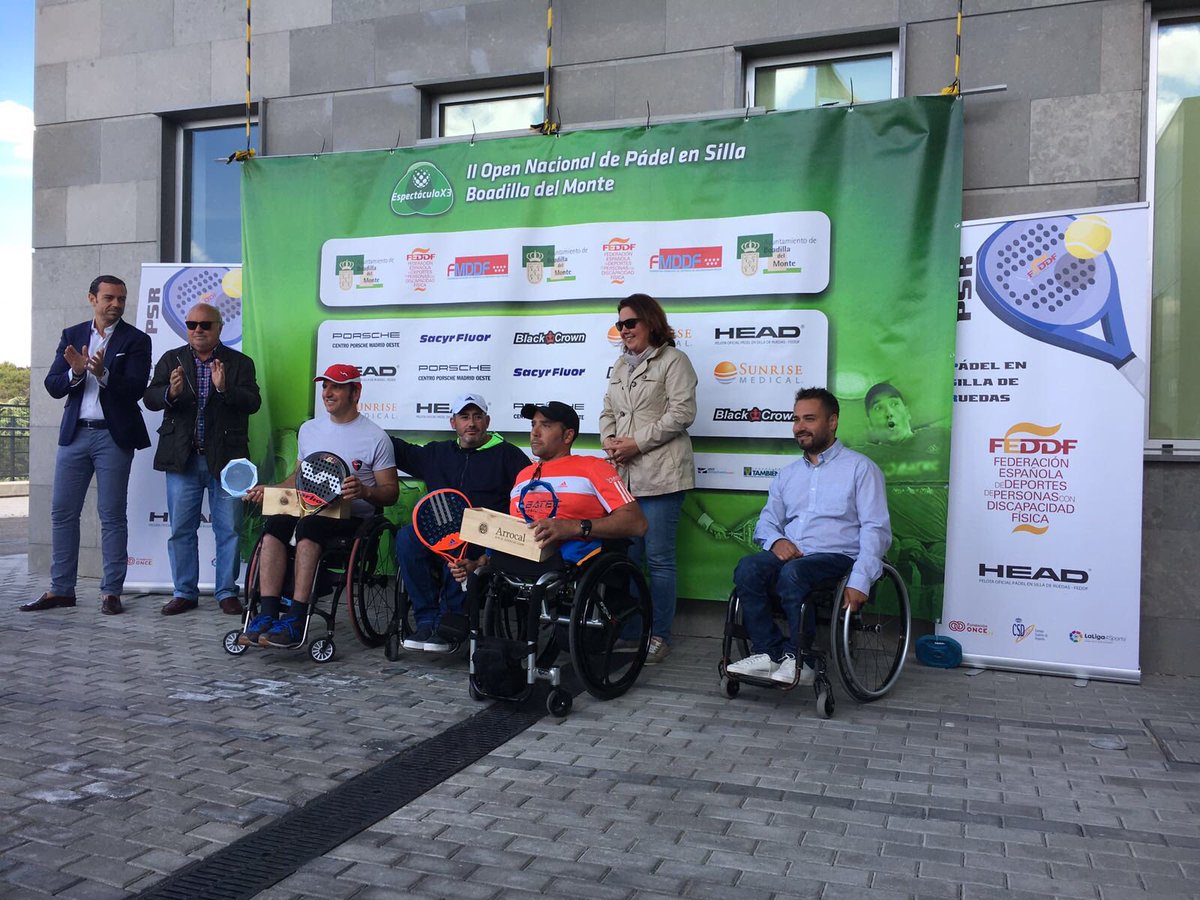 &Oacute;scar Agea y Edorta de Anta reinan en el II Open Nacional de P&aacute;del en Silla de Ruedas de Boadilla del Monte.