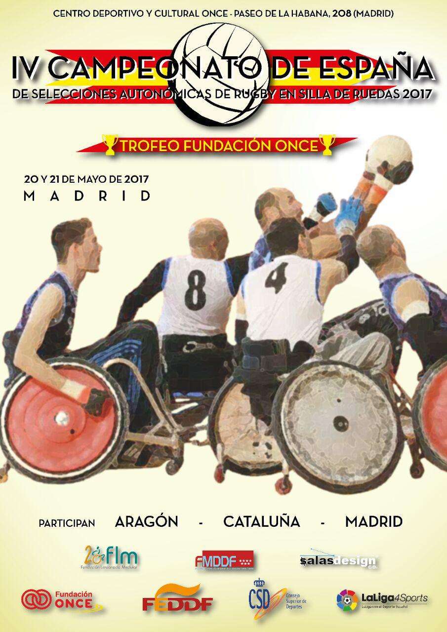 Arag&oacute;n, Madrid y Catalu&ntilde;a participar&aacute;n este fin de semana en el Campeonato de Espa&ntilde;a de Selecciones Auton&oacute;micas de Rugby en Silla de Ruedas