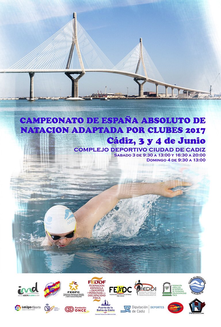 C&aacute;diz alberga durante estos d&iacute;as el Campeonato de Espa&ntilde;a por Clubs de Nataci&oacute;n adaptada