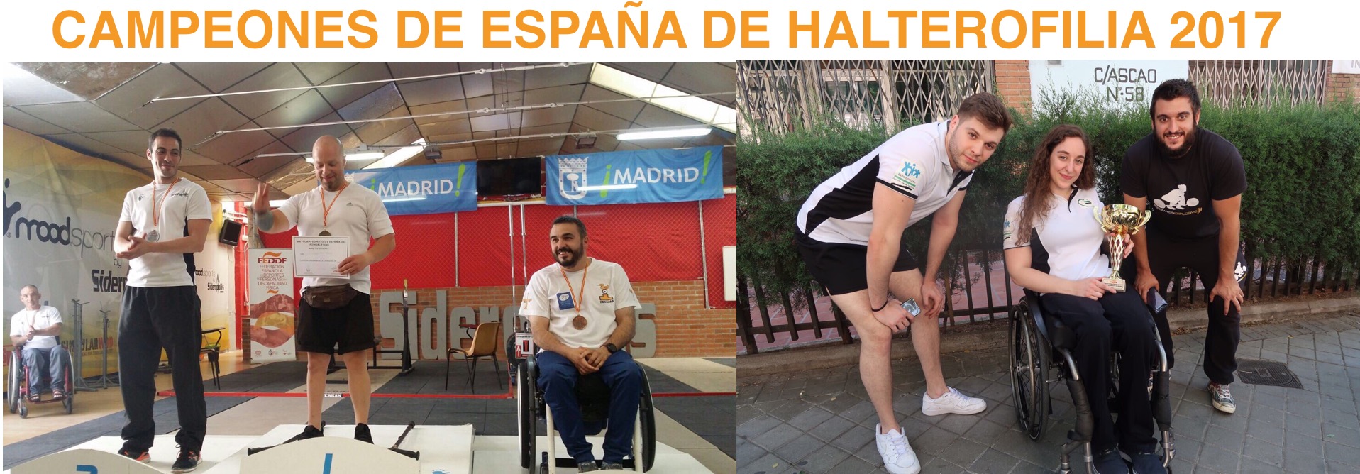 Luis Miguel Pita y Loida Zabala se proclaman campeones de Espa&ntilde;a de Halterofilia adaptada 2017