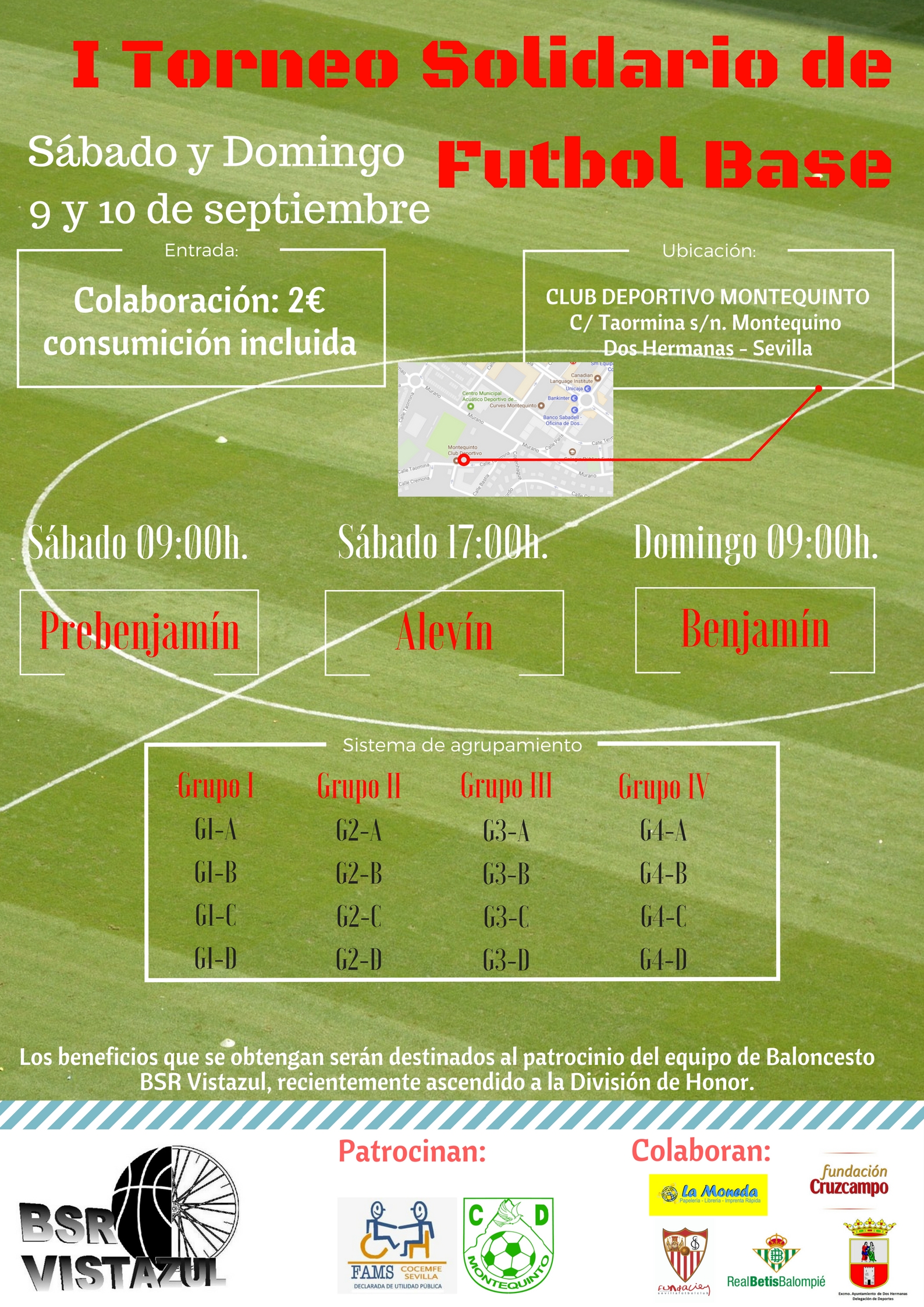 I Torneo solidario de f&uacute;tbol base a favor del BSR Vistazul