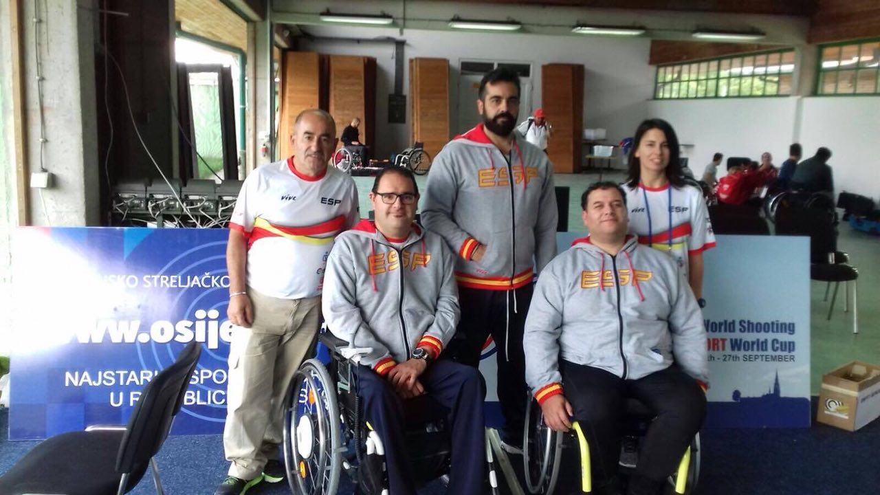 Tres tiradores de la FEDDF disputaron la copa del mundo de tiro paral&iacute;mpico en Croacia