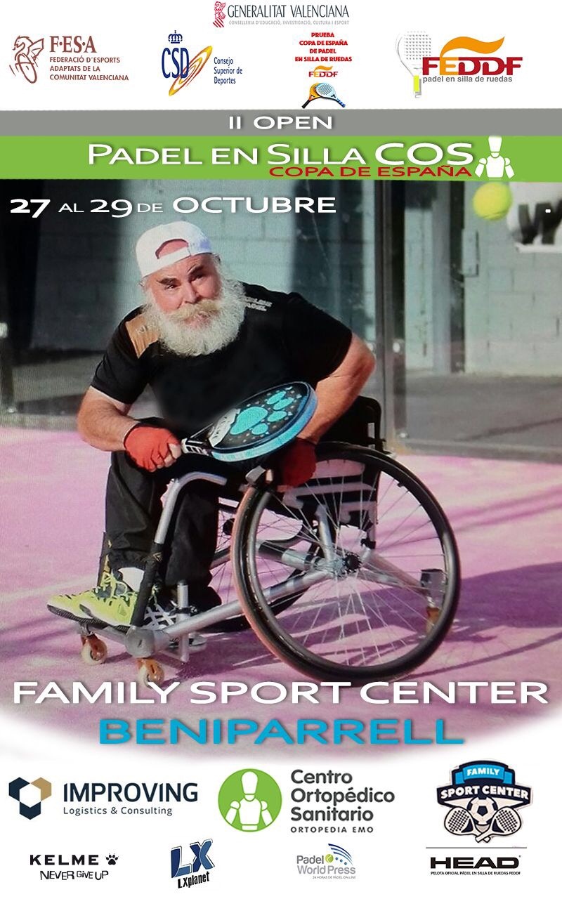 Beniparrell alberga durante estos d&iacute;as la tercera prueba de la copa de Espa&ntilde;a de P&aacute;del en Silla de Ruedas