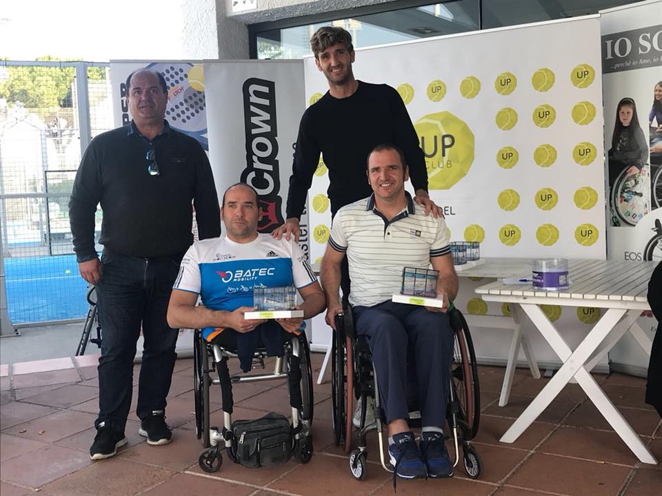&Oacute;scar Agea y Edorta de Anta campeones de la cuarta prueba de la copa de Espa&ntilde;a de p&aacute;del en silla celebrada estos d&iacute;as en Cabrera del Mar
