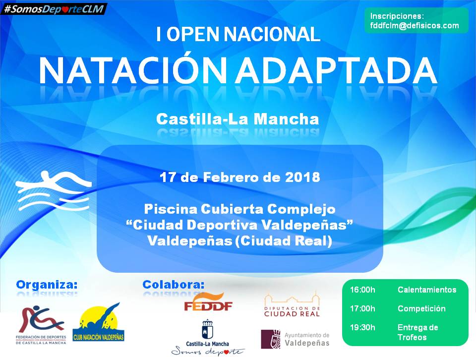 Convocatoria I Open Nataci&oacute;n Adaptada Castilla-La Mancha