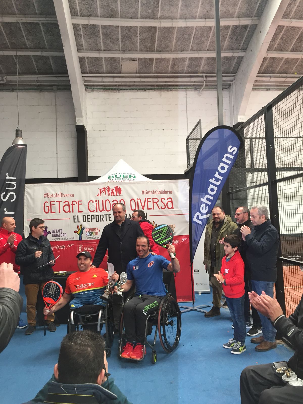 &Oacute;scar Agea y Edorta de Anta se imponen en la sexta prueba de la Copa de Espa&ntilde;a de P&aacute;del en Silla de Ruedas disputada en Getafe