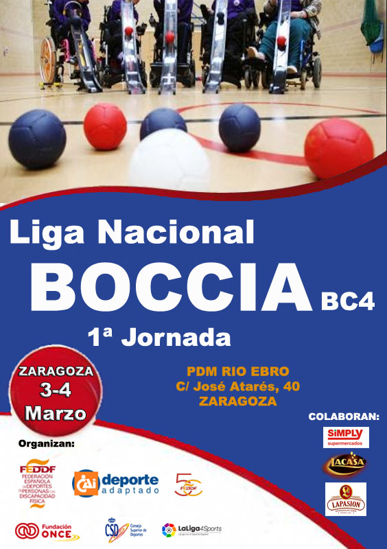 Previa de la primera jornada de la Liga Nacional de Boccia BC4
