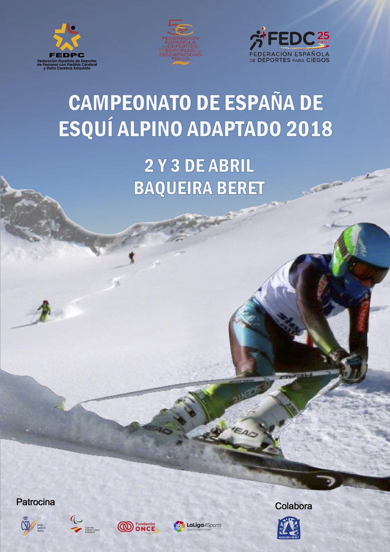 Campeonato de Espa&ntilde;a de esqu&iacute; alpino y snowbard adaptado en Baqueira Beret