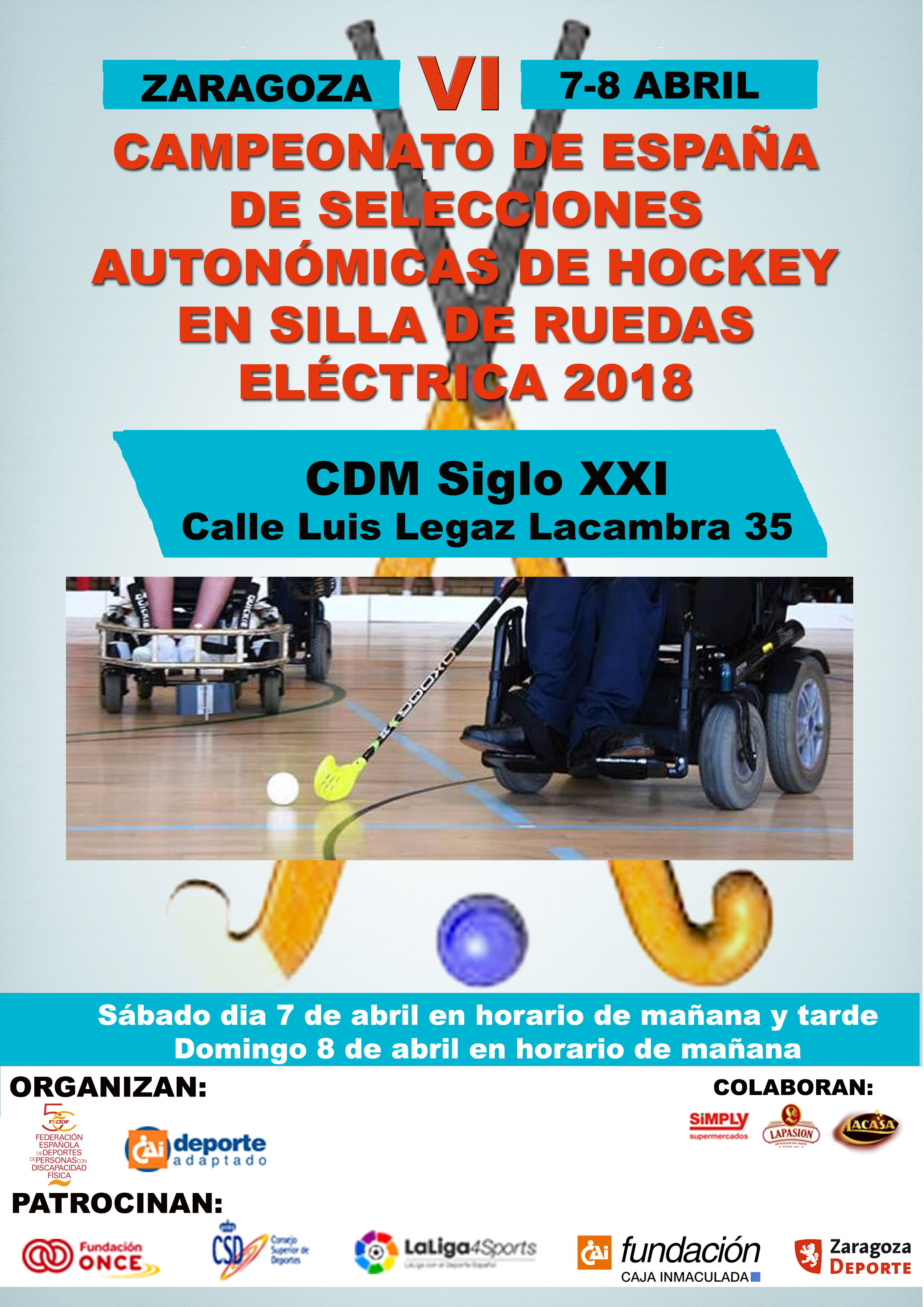 Hist&oacute;rica participaci&oacute;n de selecciones auton&oacute;micas en el Campeonato de Espa&ntilde;a de H&oacute;ckey en Silla de Ruedas El&eacute;ctrica