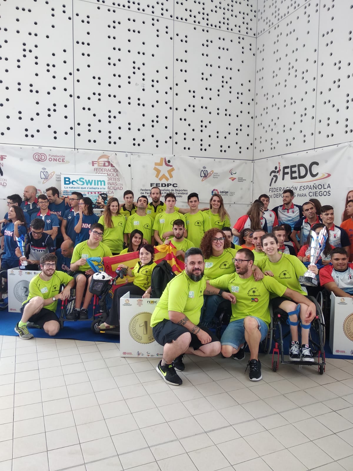 El Aquatic Campanar revalida el t&iacute;tulo como mejor club de Espa&ntilde;a de nataci&oacute;n adaptada