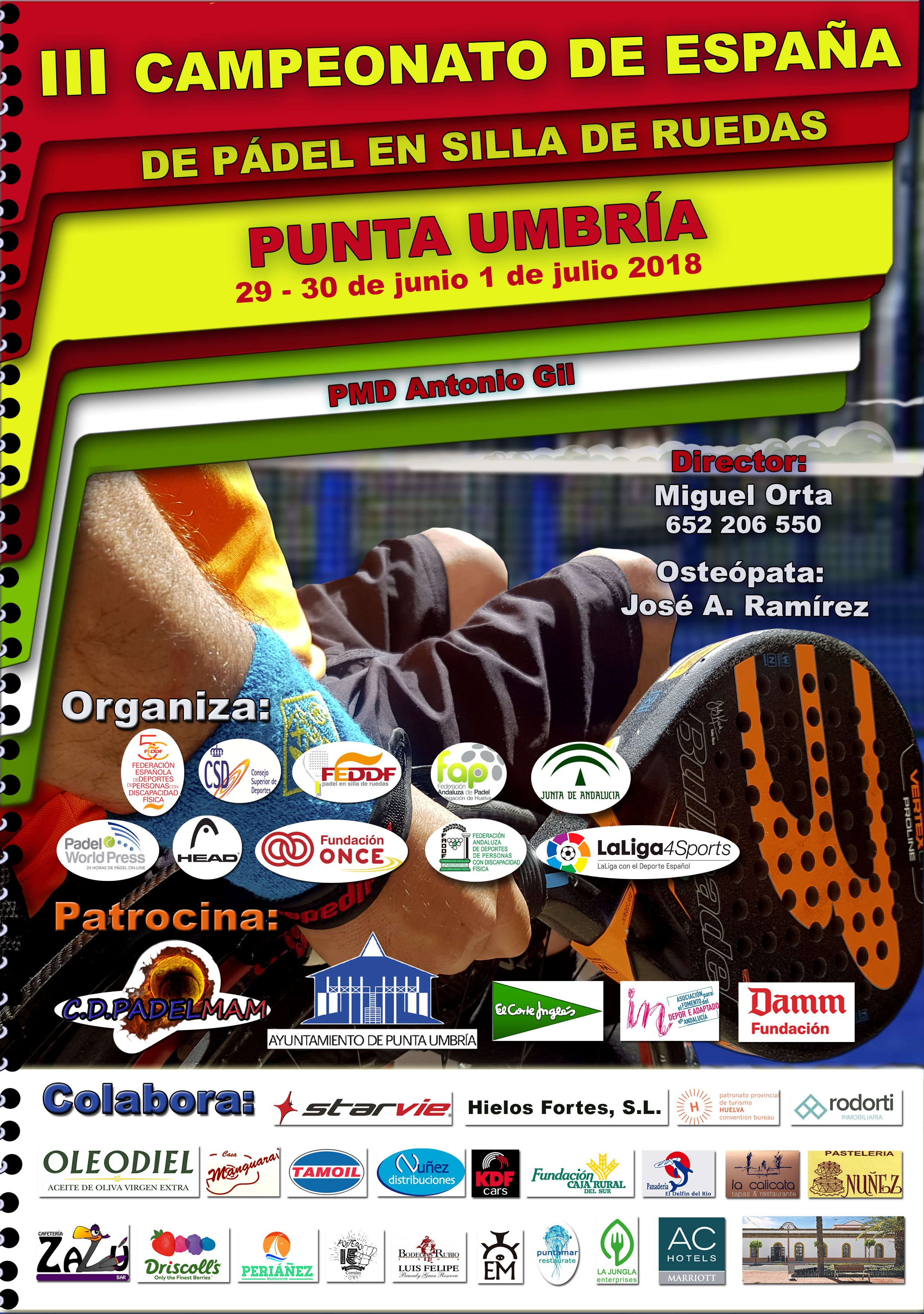 Punta Umbr&iacute;a alberga estos d&iacute;as el Campeonato de Espa&ntilde;a de P&aacute;del en Silla 