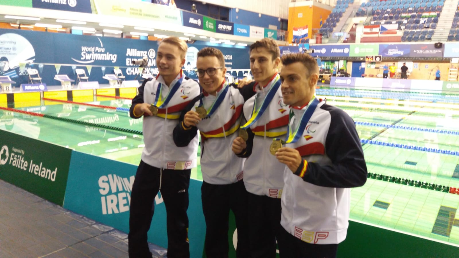 Los nadadores de la FEDDF consiguen cuatro de las seis medallas del equipo espa&ntilde;ol en la jornada inaugural del europeo de nataci&oacute;n adaptada