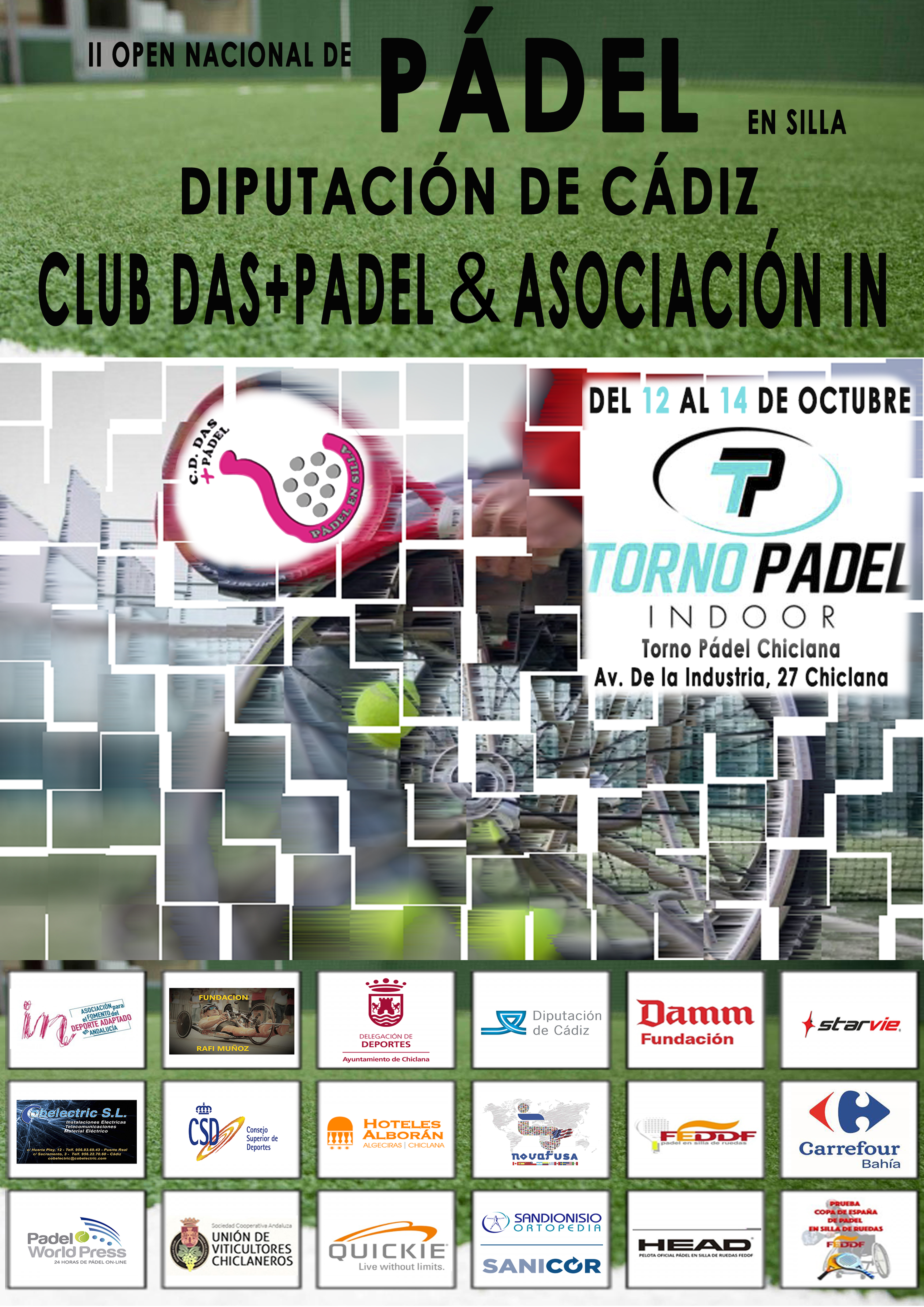 Tercera prueba de la Copa de Espa&ntilde;a de P&aacute;del en Silla en Chiclana de la Frontera