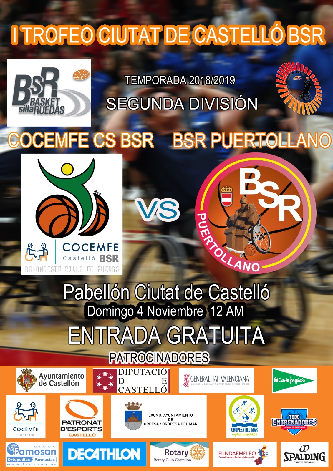 Amistoso BSR (previa Puertollano): BSR Puertollano diputara este Domingo el I Trofeo Ciudad de Castellon