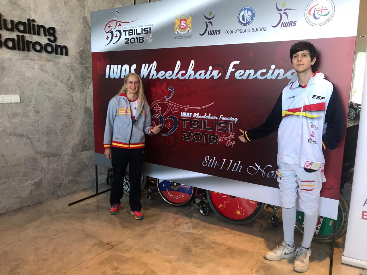 Tres tiradores espa&ntilde;oles compitieron en la copa del mundo de esgrima en silla de ruedas de Tbilisi