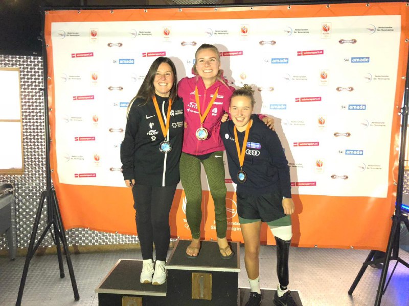 Astrid Fina se cuelga la plata en la European Cup de snowboard celebrada hoy en la ciudad holandesa de Landgraaf