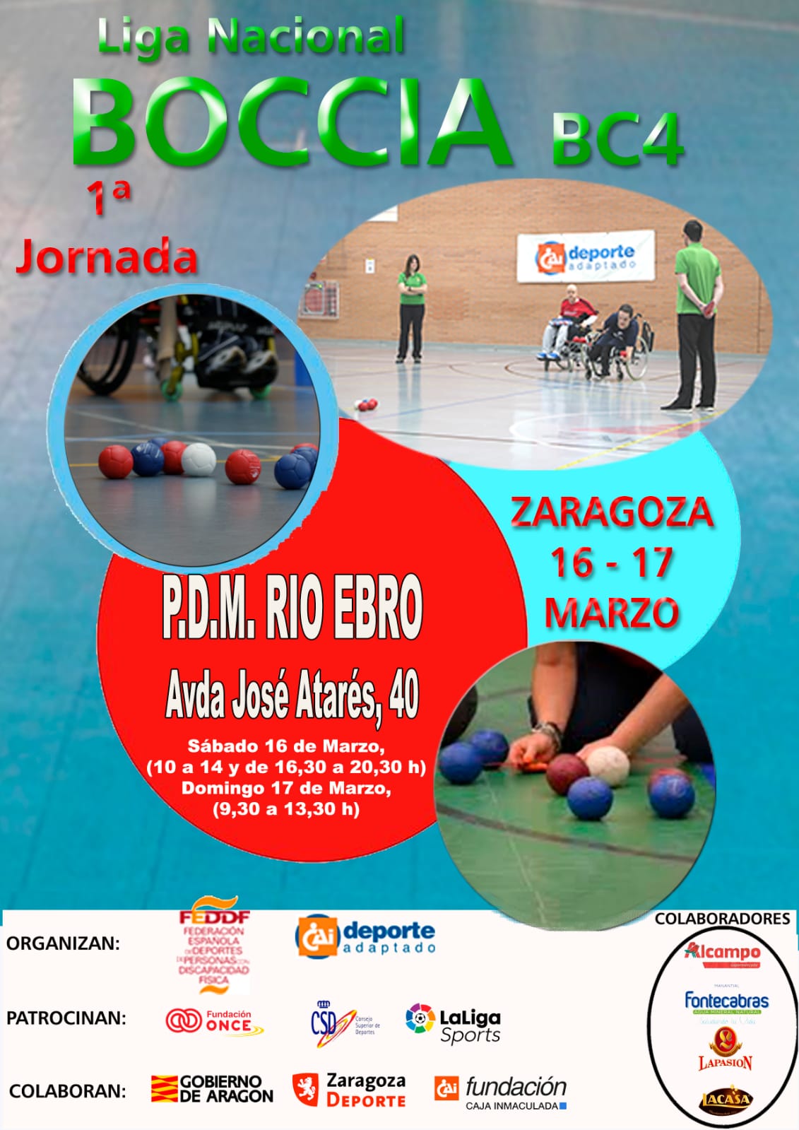 Zaragoza acoge la primera jornada de la Liga Nacional de Boccia BC4